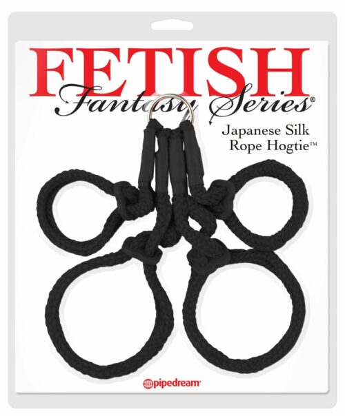 Japanese Silk Rope Hogtie Black Fetish Fantasy Package