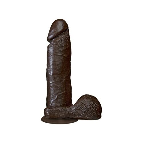 Doc Johnson Realistic Erect Cock With Balls Product Black