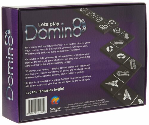 Domin8 Adult Board Game For Couples Box Back