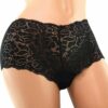 Secrets Plus Size Vibe Lace Boy Shorts & Remote Torso