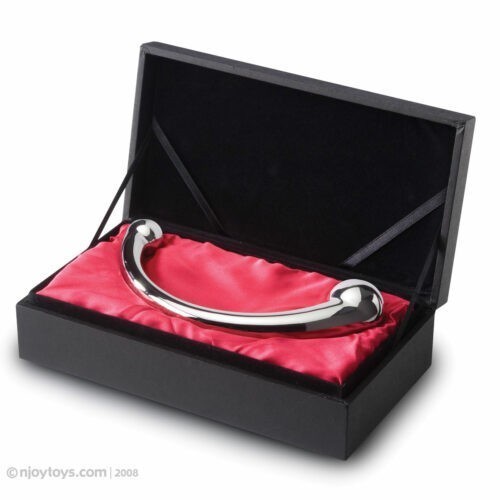 Njoy Pure G Spot Metal Wand Polished Steel Box