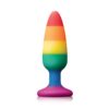 NS Novelties Pride Rainbow Silicone Anal Plugs