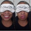 Fuck You/Fuck Me Reversible Silk Blindfold