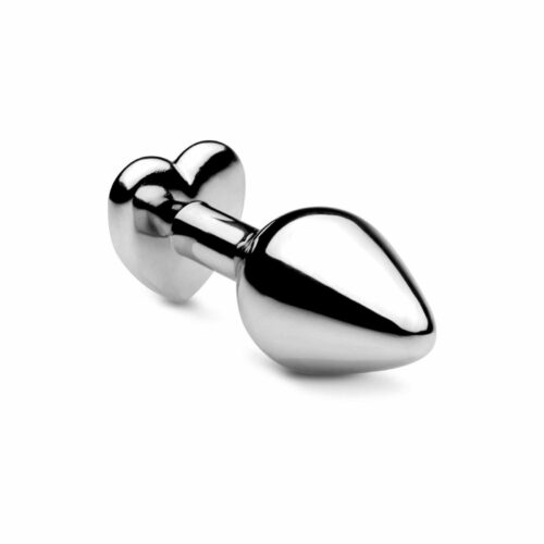 Frisky Icy Jewel Heart Shaped Jeweled Anal Plug Back