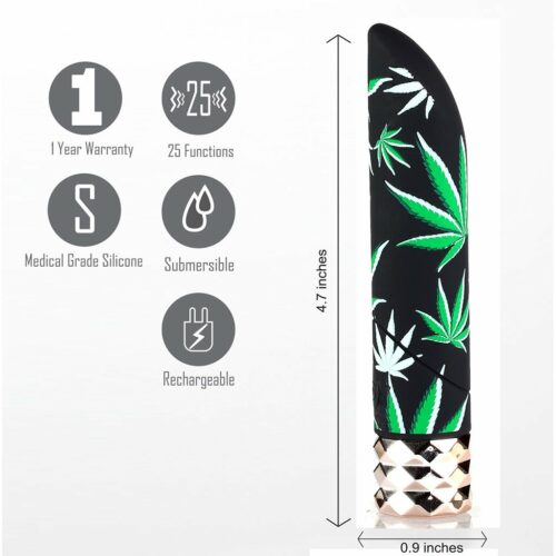 Maia JANE 420 Rechargeable 25-Function Bullet Specs