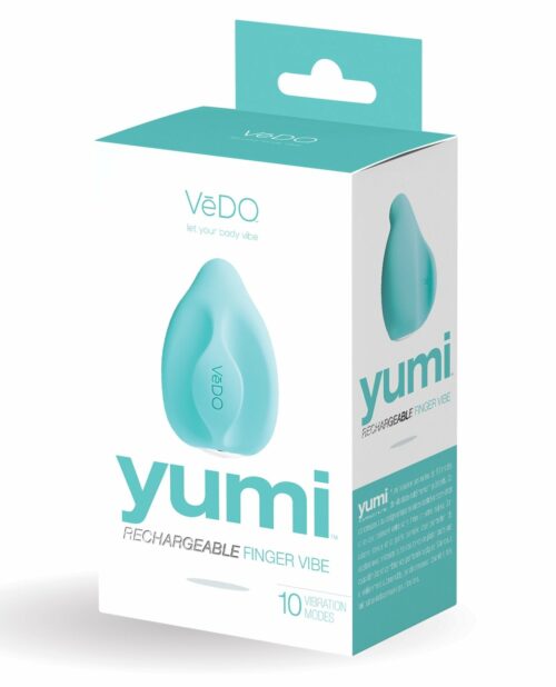 Yumi Rechargeable Finger Vibe - 10 Modes Blue Box Front