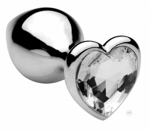 Frisky Icy Jewel Heart Shaped Jeweled Anal Plug