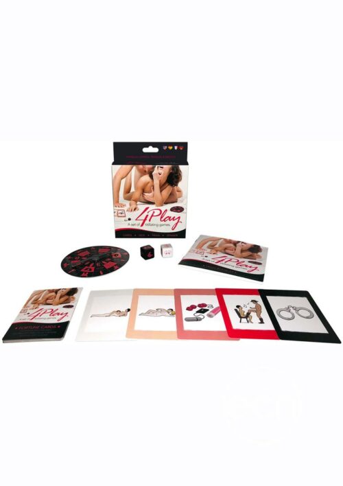 4 Play Game Foreplay Cards for Adults Set