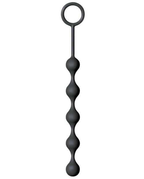 Icon Brands S Drops Silicone Anal Beads - Black