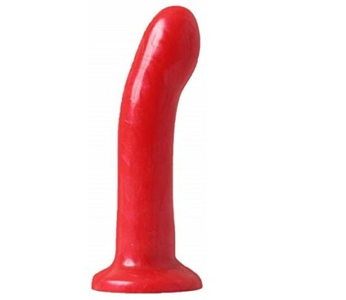 Sportsheets Red Flared Base Silicone Dildo Side