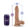 BL-71807mrperfectmochadildo6 BL-71807 Au Naturel Mister Perfect Dildo With Balls 8.5in – Caramel