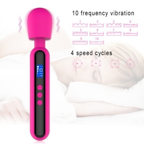 10 Frequency Mode Speed Body Wand Vibrator Toy Body Speeds