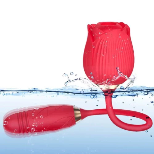 Rose Plus Stroker Toy with Bullet for Women Waterproof