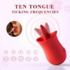Tongue Lover Clitoral Licking Mini Vibrator 10 Frequencies