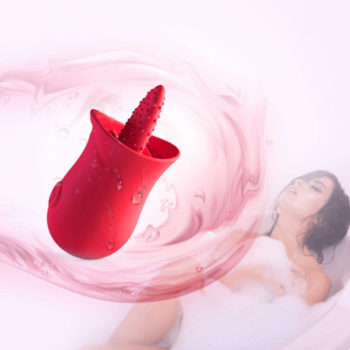 Tongue Lover Clitoral Licking Mini Vibrator Bath