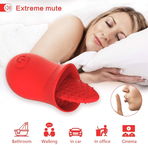 Tongue Lover Clitoral Licking Mini Vibrator Mute