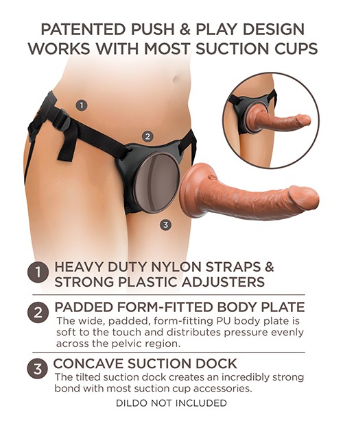 KING COCK ELITE COMFY BODY DOCK STRAP ON HARNESS