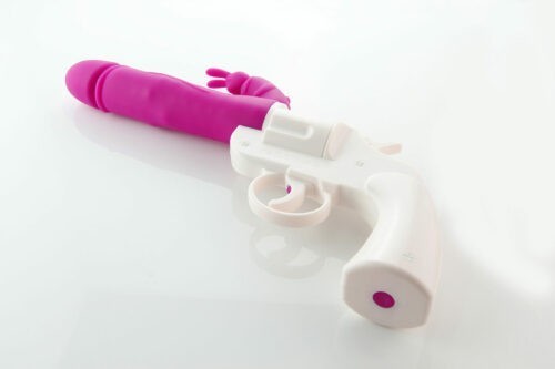 Rabbit 45 vibrator sex toy 45 revolver 45 gun