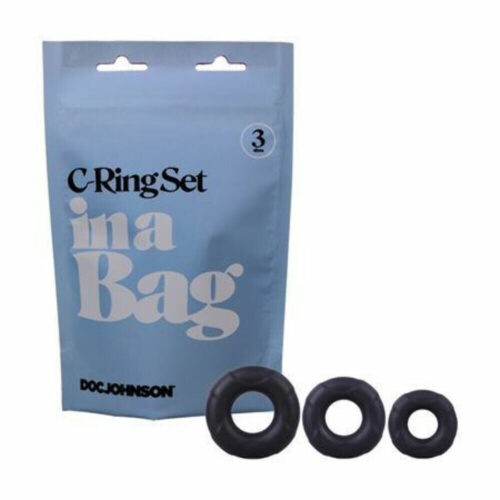 In a Bag Cock Ring Set 782421084585 Doc Johnson C-Ring Set In A Bag DJ-5004-01-4