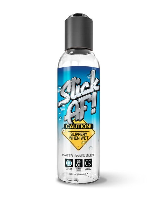 Slick Af Lubricant 2 Oz Slick AF! Lubricant yellow caution sign. Slippery when wet. Slick AF! Lubricant yellow caution sign. Slippery when wet. Water based glide. Turn on the fun. Stays slick. Longer lasting. 2 fluid ounces. Categories: Lubricant, Water Based Personal Lube. Travel size. Vacation items. Purse size. Slick AF! Lubricant. Long lasting personal lubricant. Please note also available in 8 ounces Slick AF! 2 ounces bottle. Smaller size is great for vacation and travel. Water based glide. Turn on the fun. Stays slick. Longer lasting. 2 fluid ounces. Categories: Lubricant, Water Based Personal Lube. Travel size. Vacation items. Purse size. Slick AF! Lubricant. Long lasting personal lubricant. Categories: Lubricants, Water Based Lubes. Please note also available in 8 ounces Slick AF! 2 ounces bottle. Smaller size is great for vacation and travel. Categories: Anal Toys, Lubricants, Water Based Lubricants, Anal Lubes, Lotions, Sprays, Creams. 2024.