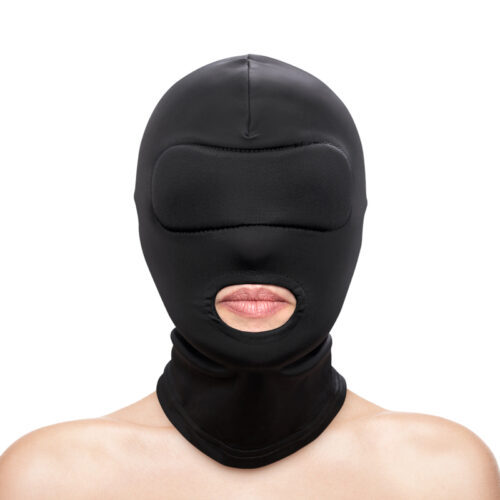 Tantalize and thrill your submissive lover with Fetish & Fashion’s Mouth Hood. Made from soft and snug nylon, this sensual hood only exposes the mouth. One size fits most.