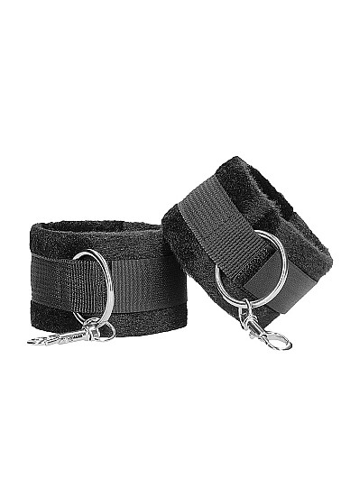 B&W VELCRO HAND/ ANKLE CUFFS W/ ADJUSTABLE STRAPS