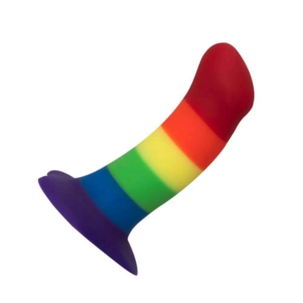 Fun Factory – Dildo Amor – Rainbow Fun Factory Adult Toys | 'AMOR' Suction Cup Dildo & Strap On Adult Sex Toy | Dildo for Women, Men, and Couples (Amor Rose)