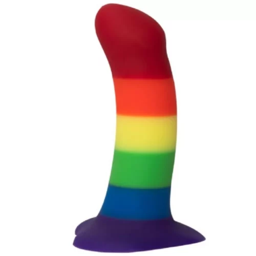 Fun Factory – Dildo Amor – Rainbow Fun Factory Adult Toys | 'AMOR' Suction Cup Dildo & Strap On Adult Sex Toy | Dildo for Women, Men, and Couples (Amor Rose)