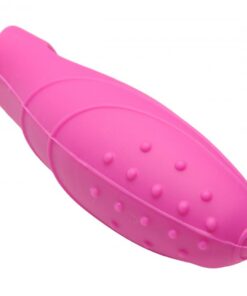 Bang Her Silicone G-Spot Finger Vibe Pink from XR Brands. Slip her the finger with this sexy vibrating stimulator from Frisky! Ergonomically shaped for ultimate stimulation. Whether tantalizing her clit or aiming for her G-Spot, this demure vibe will do the trick. Just insert the mini bullet into the inner pocket and slip your finger through the stretchy loops. The power button is on the outside which lets you turn the vibration on and off with just the push of a button. Made of premium silicone and textured for extreme pleasure. Cleans easily with soap and water. Measurements: 3 inches in total length, 1.15 inches in diameter. Materials: Silicone, ABS Plastic. Color Pink. Note: Finger Vibrator requires 2 LR41 batteries, included. Categories: Vibrators, Finger Vibrators, Sex Toys for Women, G-Spot, Flexible Vibrators. 2023. FRISKY BANG HER SILICONE G SPOT FINGER VIBE SKU XRAD875 UPC 848518014511 Type All Novelties Height 1.25in Length 3.05in Width 5.2in Weight 0.085lbs Diameter 5.2in