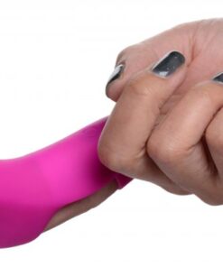 Frisky 7X Finger Bang Her Pro Finger Vibe Pink from XR Brands. This Bang Her curved Silicone Sleeve helps you reach deeper and please with authority! Designed to give your finger more girth, added texture and powerful vibrations to enhance your finger banging technique. The textured tip and stimulating ridges give your finger a blissful fill for your partner to squeeze on as you finger them! Give your partner a good buzz with 3 speeds and 7 functions of vibrations. Flip through each setting and see what works best for your partner with the on board power button. Point your new powerful finger towards your lovers favorite spots with ease! The premium silicone material velvety, plush and phthalate free for a high quality body safe experience. Compatible with water based lubricants only and designed with IPX7 waterproof for shower friendly play and ease of cleaning after use. Rechargeable via included USB charging cable. Measurements: overall length 4.7 inches, insertion length 3 inches, widest insertion width 1.5 inches, finger ring diameter 0.6 inch, finger sleeve opening diameter 0.6 inch, finger sleeve depth 0.9 inch. Materials: Silicone Vibrator Sleeve, ABS Plastic Bullet Vibrator. Color: Pink. Key features Finger Enhancement Vibe. Ergonomically shaped to be worn on the finger, adding girth, length and texture to improve your finger banging style. Targeted G-Spot ergonomics: utilize the powerful vibration motor to vibe within your lover with 3 speeds and 7 functions. Perfect for foreplay. Premium Silicone material: constructed with a luxurious velvety smooth Silicone that is plush and phthalate free for body safe and worry free use. Rechargeable and Waterproof: USB rechargeable with the included cable, and designed with IPX7 waterproof for ease of cleaning and shower friendly fun. Categories: Rechargeable Vibrators, Finger Vibrators, Sex Toys for Women, G-Spot Vibrators, Clit Stimulators. Video. 2023. FRISKY 7X FINGER BANG'HER PRO FINGER VIBE PINK SKU XRAG543PNK UPC 848518039248 Type All Novelties Weight 0.28lbs
