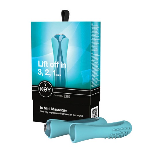 The Io Mini Massager is a compact and stylish personal massager designed for both functionality and elegance. Its sleek, glass-like body houses powerful vibrations, making it a versatile choice for targeted stimulation. Product Overview Vibration Patterns: 5 distinct modes Design: Sleek, glass-like effect body Dimensions: Length: 5″ (12.75 cm); Width: 1.25″ (3.25 cm) Material: ABS plastic with a soft, body-safe silicone sleeve Waterproof: Yes Power Source: 1 x AA battery (not included) Operation: Stainless alloy easy push button; hold for 3 seconds to turn off anytime Noise Level: Whisper quiet Accessories: Includes a soft, lint-free storage bag Warranty: One-year warranty Features and Benefits Versatile Use: Can be used with or without the included silicone sleeve, allowing for varied sensations. Travel-Friendly: Compact size and discreet design make it ideal for travel. User-Friendly: Simple controls with a single push button for easy operation. Hygienic: Waterproof design ensures easy cleaning and maintenance.