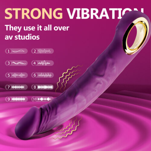 Realistic dildo vibrator is designed to mimic the look and feel of a real penis, with textured veins and a realistic head. The dildo vibrator has a powerful motor in the glans part, providing 10 different vibration modes to choose from, allowing you to customize your experience and find the perfect level of stimulation Made from high-quality soft silicone and ABS shell, the vibrator has a skin-like texture that is soft and comfortable to use. This dildo vibrator is designed with convenient features such as a DC USB charging cable, waterproof seal for easy cleaning.