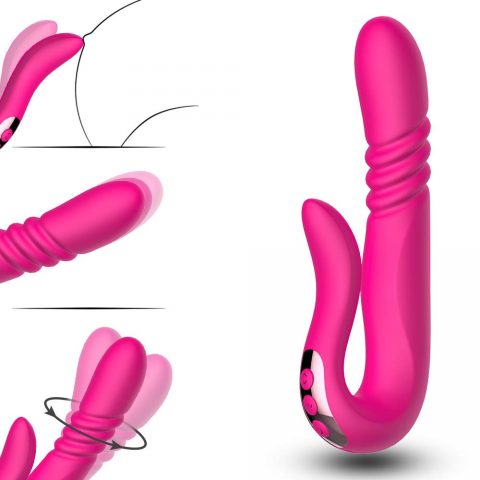 Tailspin Thrusting Dual Stimulating Vibrator. Deluxe Thrusting Women Dual Stimulating Vibrator from Sweet Dreams. Deluxe Thrusting Dual vibration Vibrator feature: made using medical soft Silicone. Quiet thrusting action. 2 vibrating motor. Hit your clitoris every time. 3 speeds of penatrating. Head twirling. Heating warming function. With CE ROHS Certification and reportes. Rated IPX7 waterproof. Rechargeable vibrator. Model SW1008: Size 9.05 inches by 2.95 inches. Weight: 9.87 ounces. Vibration mode: 9 frequency. Charging time 2 hours. Power supply: Rechargeable. State of charge: Blue light flashes. Material: Silicone. Color: Pink. Package size: 9.84 inches by 1.97 inches by .79 inches. Package weight: 9.88 ounces. Battery capacity: 500mahIs. Waterproof vibrator. Length of use: 60 minutes. Control type Handheld. Full power state. Blue light indicator is long. Warranty period: 2 years. Categories: Rabbit Style Vibrators, Eco-Friendly Sex Toys, Rechargeable Vibrators, Sex Toys for Women, G-Spot Clit Stimulators, G-Spot Rabbit Style Vibrators. 2024.