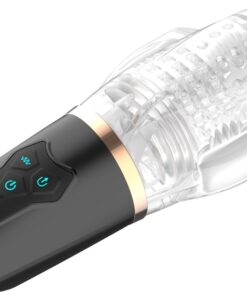 Experience the ultimate in oral simulation with the Blowjob Vibrating Sucker (The Male Stroker 2). This innovative male masturbator combines powerful suction and intense vibrations to deliver an unparalleled pleasure experience. With 10 vibration modes and 5 suction settings, you can customize your session to match your desires. Crafted from body-safe TPE and ABS plastic, the transparent design allows you to watch the action unfold, adding a visual element to your pleasure. The detachable sleeve ensures easy cleaning, while the magnetic USB rechargeable battery offers up to 80 minutes of use after a 180-minute charge. Compact and discreet, it's perfect for both home use and travel.