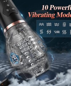 Experience the ultimate in oral simulation with the Blowjob Vibrating Sucker (The Male Stroker 2). This innovative male masturbator combines powerful suction and intense vibrations to deliver an unparalleled pleasure experience. With 10 vibration modes and 5 suction settings, you can customize your session to match your desires. Crafted from body-safe TPE and ABS plastic, the transparent design allows you to watch the action unfold, adding a visual element to your pleasure. The detachable sleeve ensures easy cleaning, while the magnetic USB rechargeable battery offers up to 80 minutes of use after a 180-minute charge. Compact and discreet, it's perfect for both home use and travel.