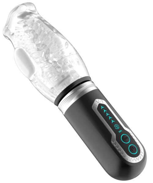 The Male Stroker 3 Blowjob Sucker Thrusting Vibrating, Rotating Stroker from Sweet Dreams. Introducing the Male Stroker Masturbation Sex Toy 3.0 Upgrade Version - the ultimate pleasure experience for men. This upgraded version of the Male Stroker offers a range of features designed to enhance your pleasure and satisfaction. With its unique 3 in 1 function, you can enjoy both up and down movement, 360 degree rotation, and powerful vibration. With 10 different vibration frequencies and 5 rotation frequencies, you can customize your experience to suit your preferences. The transparent cup design allows you to watch the action as it happens, adding an extra level of excitement to your playtime. And when you are finished, the detachable cup makes cleaning quick and easy. Functions: telescopic and 10 frequency vibration plus 5 rotation modes. Materials: ABS Plastic + Thermoplastic Elastomers TPE. Noise: ≤40 decibels. Waterproof level: the usable part is waterproof, but the main body is not. Control mode: button control. Power supply mode: USB interface charging. Male masturbator has 3 different motors. Battery type: Lithium Polymer. Use time 50 minutes. Charging time 150. Size 10.51 inches by 3.38 inches by 2.87 inches. Categories: Male Masturbators, Vibrators, Sex Toys for Men, Rechargeable Vibrators, Sleeves and Rings, Mouth Masturbators