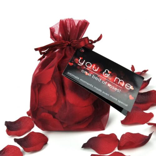 You and Me Bed of Roses from Creative Conceptions. Intimate moments made even more special! Nothing says romance like roses. Sprinkle these reusable fabric Rose petals over the bed, or in a candlelit bath for a truly romantic evening. Simple yet sexy suggestions on the product label will make your romantic moments truly special. You and Me Bed Of Roses from Creative Conceptions makes a great set up for a romantic any time of the day. Color Red. Categories: Valentine's Day, Valentine's Day coming soon to a bedroom near you. Adult Party Games, Sensual Kits, Vibrator Kits. Creative Conception - You and Me Bed of Roses. Restricted, Amazon Restricted. 2023.
