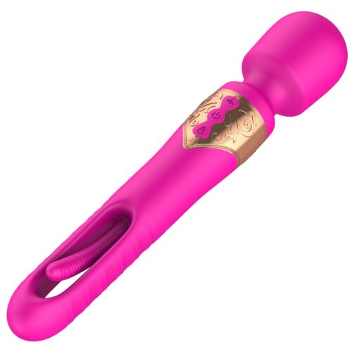 The Pixie Dual Function Vibrating Wand Massager. Crafted for a magical sensory experience, this magical tool is ready to transport you to a paradise of ecstasy. The dual-function design means this wand delivers both sides of intense vibrations and flicking experience. Perfect for G-spot and C-spot stimulation. The Pixie wand has dual features to cater to your every desire. Whether it's gentle relief or powerful stimulation. With sleek silicone material, it's not just efficient but also soft and comfortable to the touch. Experience the magic of the wand’s 3 different vibration modes and 4quivering patterns, ready to cater to your every impulse. To further enhance your pleasure, the Pixie wand comes with 10 flicking modes with 3 speeds and 7 patterns each providing a unique sensation that can be altered to fit your mood exactly. Pixie is rechargeable, so you never have to worry about running out of power at inopportune moments. And for those who enjoy fun in the bath or shower, the Pixie won't disappoint with its fully waterproof design. It's made with a body-safe silicone material, ensuring it's as gentle on your skin as it is tantalizing. Each Pixie Wand comes with a USB charging cable and user manual, ensuring you can get the most out of your sensory journey. Experience the magic for yourself with the Pixie Dual Function Vibrating Wand Massager. SPECIFICATION • Size: 259*48*48/mm • Material: Silicone + ABS • User-time: 60 Minutes WHAT'S INCLUDED • 1x Pixie Wand • 1x USB Charging Cable • 1x User Manual
