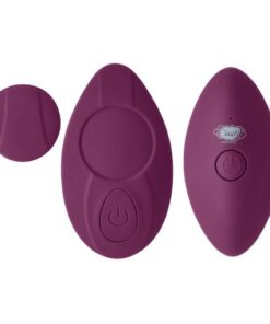 Cloud 9 Panty Pleasures Magnetic Panty Vibe Plum Purple from Cloud Nine Novelties. Wearable Vibe. Remote control. Panty not included. The Cloud 9 Novelties Pleasure Panty vibrator is ergonomically shaped to be worn either inside the panty: held in place by a strong magnet or can be used as a palm vibe. With 10 strong pulsations for ultimate pleasure, the Pleasure Panty vibe also comes with a remote control with a 100 feet range. Whisper quiet, this panty vibe allows users to have fun in public! Features: ergonomic design with contoured point. 10 vibration patterns with a whisper quiet motor. Fixes in place with strong magnet. Made using body safe, phthalate free Premium Silicone. Remote Control with 100 feet range. Bonus silk storage pouch included. Categories: Rechargeable Vibrators, Palm Size Massagers, Sex Toys for Women, Vibrating Underwear. New images added for extra details and information. Spin Video added. Restricted, Amazon Restricted. 2022.