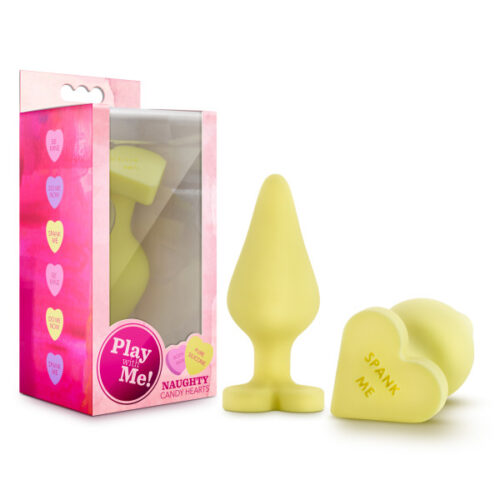 beginner silicone anal plug heart shape pink yellow purple