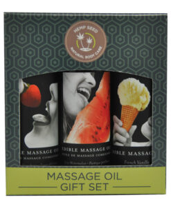 edible massage oil set natural body oil trio tropical original