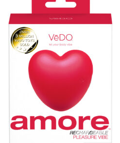 heart-shaped clitoral vibrator red waterproof rechargeable