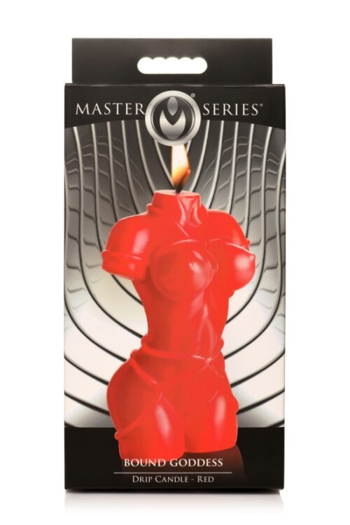 wax play candle sculpted torso red